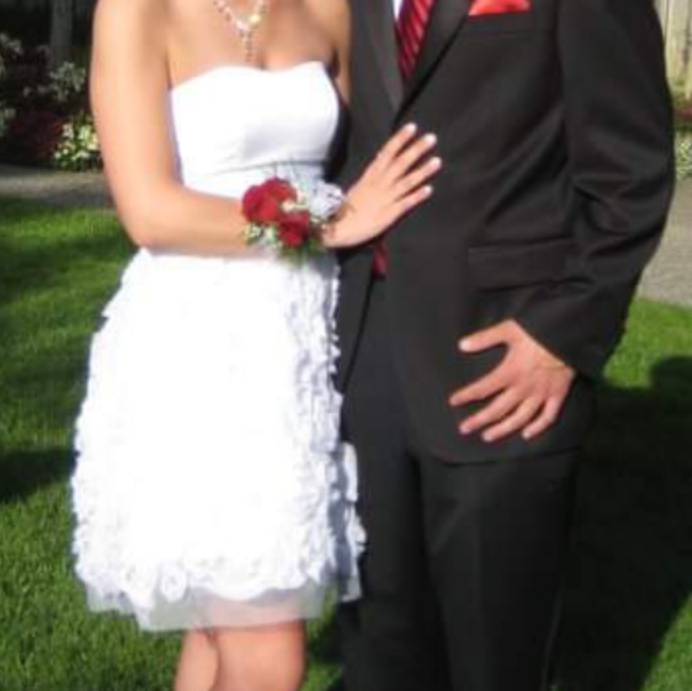 White prom dress